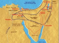mappa dellì'esodo